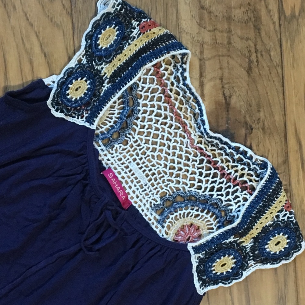 Crocheted Shoulder Top